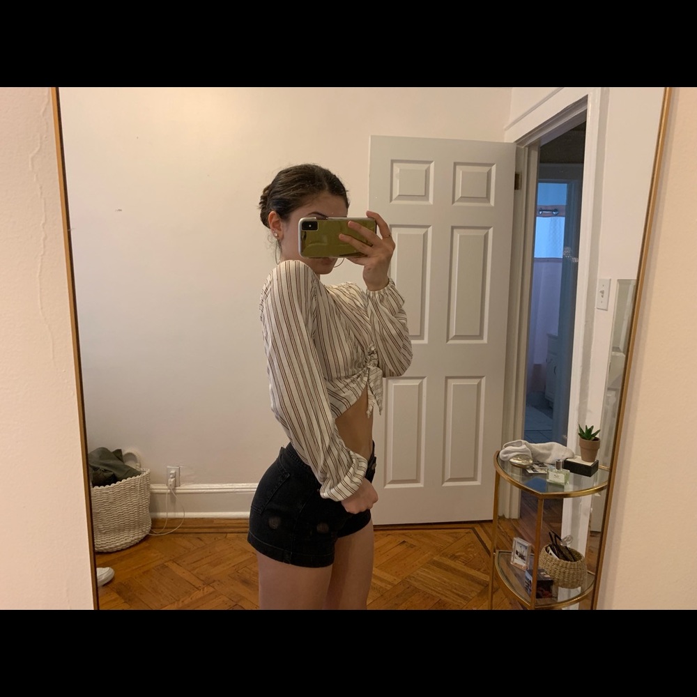 Striped wrap top - Picture 3 of 3